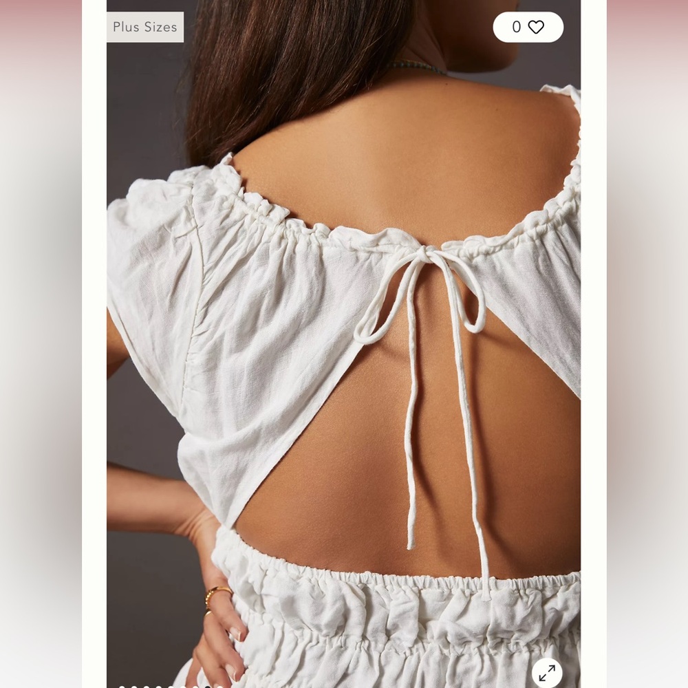 Anthropologie Smock Waist Mini Dress - Picture 4 of 10